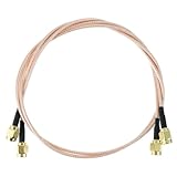 GARIOUANS 2 Stück Sma Koaxialkabel Verlängerung Sma Stecker Adapterkabel für Router Antenne...