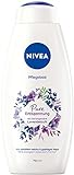 NIVEA Pflegebad Pure Entspannung (750 ml), pflegendes Schaumbad mit beruhigendem Lavendel Duft,...