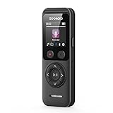 ZOOAOXO Digital Diktiergerät, 64GB Bluetooth-Dictaphone mit Dual-Mikrofon, 3072 Kbps HD,...