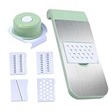 VERDANVERSE Manuelles Gemüseschneidegerät mit Handschutz Multifunktionaler Gemüsehobel für...