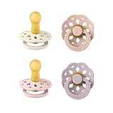 BIBS Boheme Schnuller 4er-Pack. BPA-frei. Kirschform Nippel. Naturkautschuk/Latex. Hergestellt in...