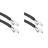 AmazonCommercial - Kabelschläuche, 152,4 cm, Schwarz (2 Stück) (Packung mit 2)