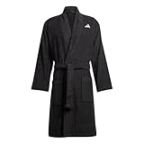 adidas Unisex Bathrobe, Black, M