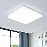 EASY EAGLE LED Deckenleuchte 48W, 4800LM, 6500K Led Lampen Deckenlampe, IP44 Badlampe Leuchte, Panel...