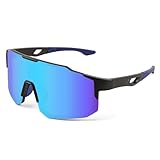 FEISEDY Sport Sonnenbrille Herren Damen Fahrradbrille Radbrille Verspiegelt Sportbrille für MTB...