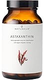 Naturkur® Astaxanthin 16 mg - 120 Kapseln im Apothekerglas - Premiumrohstoff aus Mikroalge...