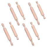 Teigroller für Kinder, Holz, kleines Backwerkzeug, unlackiert, sicheres Kochgerät, tragbares...