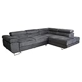 MEBLE-LUX - Ecksofa mit Schlaffunktion und Bettkasten Martini, Sofagarnituren 277cm Breit, Eckcouch...