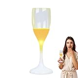 Champagnergläser, 120 ml, farbige beleuchtete Champagnerbecher, Flöten, Trinkgläser, Flüssigkeit...
