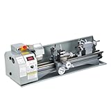 CREWORKS 1100 W Mini-Tisch-Metalldrehmaschine mit Metallgetriebe, Drehmaschine 220 x 750 MM...