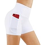 THE GYM PEOPLE Radlerhose Damen Sport Hohe Taille Kurze Leggings Sporthose Blickdicht Laufhose...