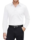 J.VER Hemd Herren Bügelfrei Stretch Businesshemden Langarm Regular Fit Hochzeit Oberteile Ehemann...