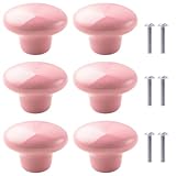 SSyang 6 Stück Schrankknöpfe, Möbelknöpfe, Schrankknöpfe Kinder, Keramik, Durchmesser 32mm, Mit...