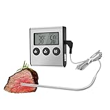 Digitales Bratenthermometer Ofenthermometer Fleischthermometer Grillthermometer Küchen Thermometer...