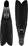CRESSI Unisex-Adult Turbo Flex Fins Black 36/37 Leichte reaktionsfreudige Flossen modularem Gara...
