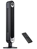Dreo 28dB Leiser Turmventilator, 106cm Höhe 6 Geschwindigkeitstufen 4 Modi, 12H Timer, 90°...