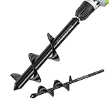 WORKPRO Gartenbohrer Erdbohrer für Bohrmaschine Garten Schnecken Spiralbohrer Schnurlos Handbohrer...