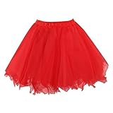 Karneval neon Kleid Rock Damen Faschingskostüme Sexy Tütü Petticoat Kurzer Rock Tüllrock...
