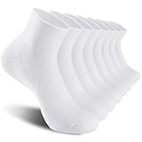 Natugloe 8 Paar Quarter Sportsocken, Baumwolle Sneaker Socken Herren Damen Atmungsaktive Halbsocken...