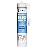 Weißes Silikon Bad Dichtmasse - Professionelles Silikon Weißes 310 ml - Sanitärsilikon Weiß...
