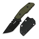 Kizer Quartz Feststehendes Messer, 8cm Tanto AEB-L Taktisches Messer mit Olivgrünem G10-Griff,...