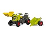 Rolly Toys rollyKid CLAAS AXOS 240 Trettraktor mit Anhänger + Frontlader (für Kinder von 2,5-5...