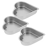 DOITOOL 3 Stück Herzförmige Puddingformen Wiederverwendbare Backformen für Kuchen Gelee Desserts...