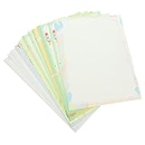 UKCOCO 50 Blatt Farbiges Druckerpapier Dekoratives Bastelpapier mit Filigranem Muster Dickes Origami...