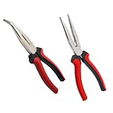 Spitzzange Telefonzange gebogen und gerade 200 mm 337+ 338 Set