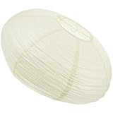 GALPADA Runder Papierlampenschirm aus Reispapier Hängelampenschirm Beige Ersatz für...