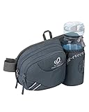 WATERFLY Gürteltasche Bauchtasche mit Flaschenhalter Damen und Herren, Atmungsaktiv Sport...