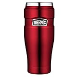 Thermos Stainless King Thermobecher aus Edelstahl rot 0,47l - Coffee to Go Becher, absolut dicht,...