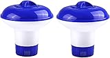 2Pcs Dosierschwimmer Chlor Dosierer, 13cm Pool chemischen Spender mit Einstellbar...