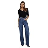 ONLY Damen Onlhope Ex Hw Wide Dnm Add465 Noos Jeans, Medium Blue Denim, 30 EU