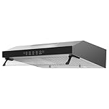 Dunstabzugshaube Unterbau Kitchen Vent Hood Küchenabzugshaube Touch-Steuerung mit LED Lichtern 3...