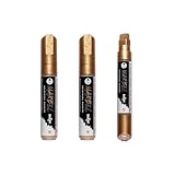 Marbel DA0232015050Cpack - Marbel Marqueur Universel Pointe Rectangulaire Large 15mm Or N°050 -...
