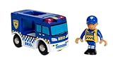 BRIO World - 33825 - Polizeiwagen mit Licht und Sound - Spielzeugzug für Kinder ab 3 Jahren