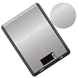 GALPADA Digitale Küchenwaage aus Edelstahl Präzisionswaage ohne Batterie Multifunktional für...