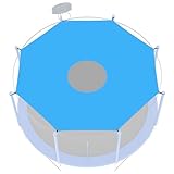 Bcuuozeeing Sonnenschutz für Trampolin Ø 305cm, 8-Stangen Trampolin Sonnenschutz Abdeckung,...