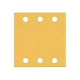 Bosch 10x EXPERT C470 Schleifblatt mit 6 Löchern (für Farbe auf Holz, Hartholz, Ø 115x107 mm,...