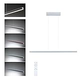 Paulmann LED Pendelleuchte Lesko RGBW+ dimmbar 2300lm / 370lm 19W / 3W silber matt 78478