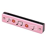 VAEIORP 1 pcs Mundharmonika Kindermundharmonika Spielzeug Cartoon Holzmundharmonika geeignet für...