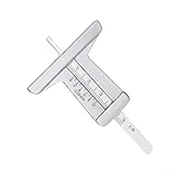 Linnkyfloa Reifenprofiltiefenmesser 0–50 mm, Edelstahl-Messwerkzeug mit klarer gravierter Skala...
