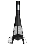 VEVOR Gartenkamin, φ508x1495 mm Terrassenofen, konischer Kamin zum Grillen & Wärmen, Aztekenofen...