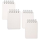 SOIMISS 4 Stück Liniertes Spiral Karteikarten A7 106X77cm Tragbarer Kleiner Schreibblock für...