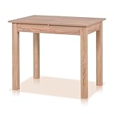 smart Esstisch 60x90 cm Eiche, Küchentisch ausziehbar bis 130 cm, Esszimmertisch aus Holzwerkstoff...