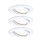 Paulmann Einbauleuchte LED Base rund 5W GU10 Weiß 3er-Set schwenkbar