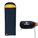 Leichter Deckenschlafsack Trek Comfort von outdoorer mit 880g – Reise Schlafsack Erwachsene in...