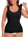MISS MOLY Shapewear Damen Tanktop Bauch Weg Shape Unterhemd Damen Nahtloses Figurformendes...