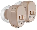 newgen medicals Mini Soundverstärker: Bügellose ITE-Soundverstärker mit Batterie-Betrieb, 32 dB,...